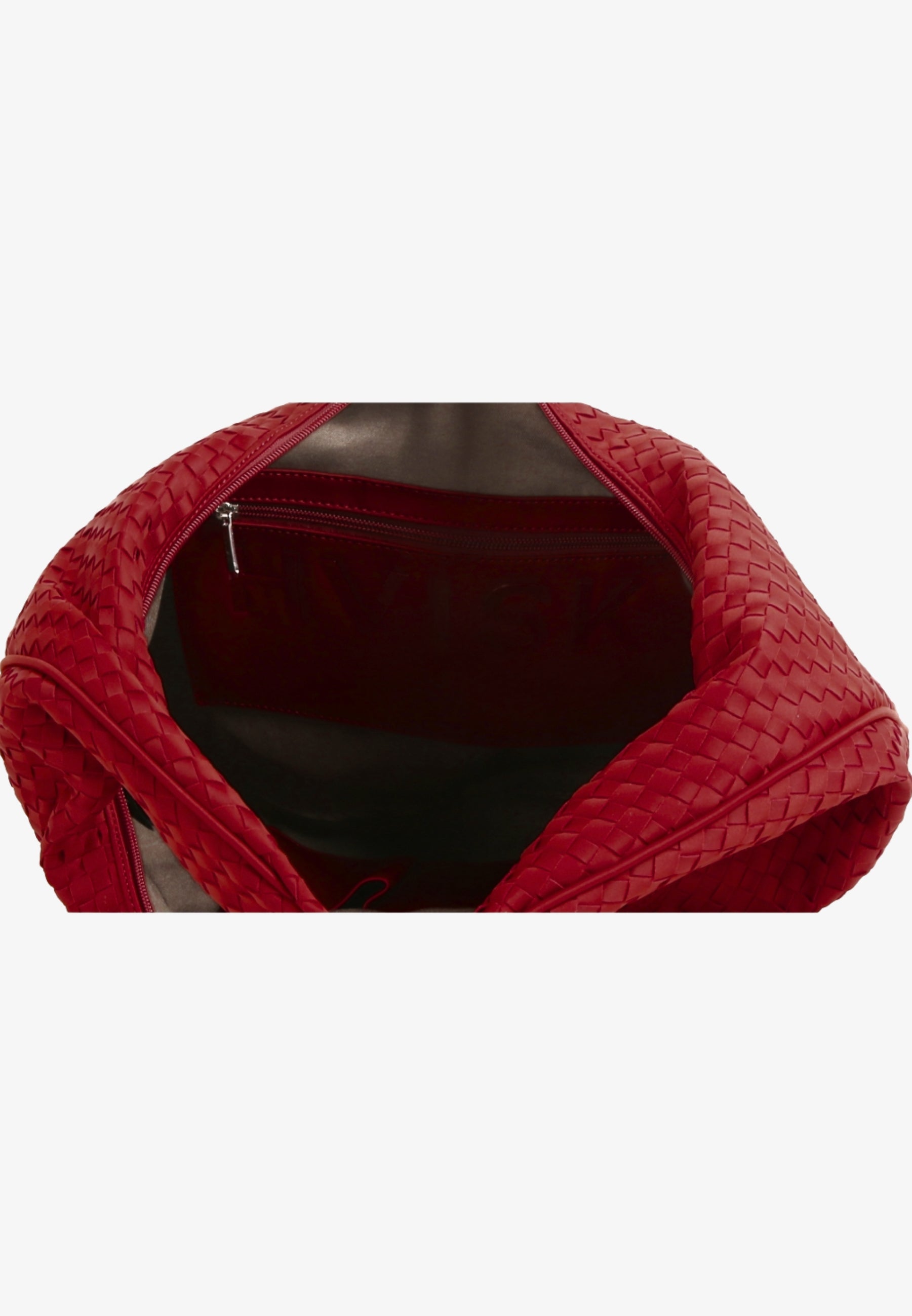 HVISK HAZE BRAIDED NEOPRENE Tote Bag 494 Scarlet Red