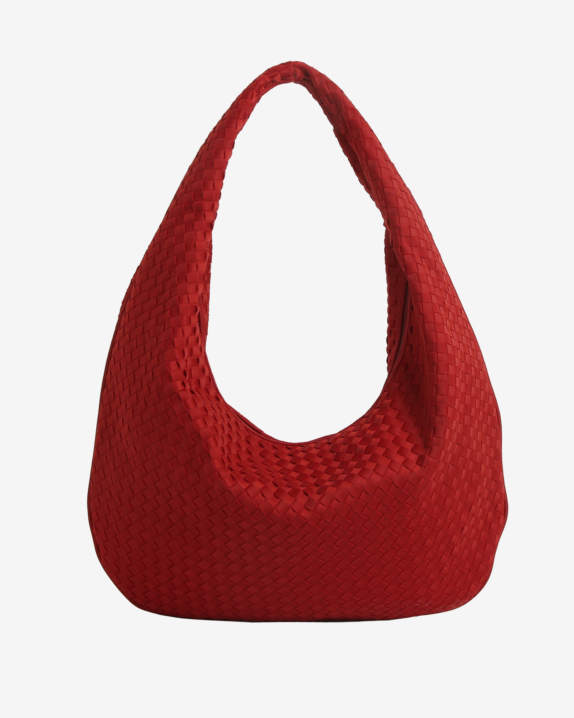 HVISK HAZE BRAIDED NEOPRENE Tote Bag 494 Scarlet Red