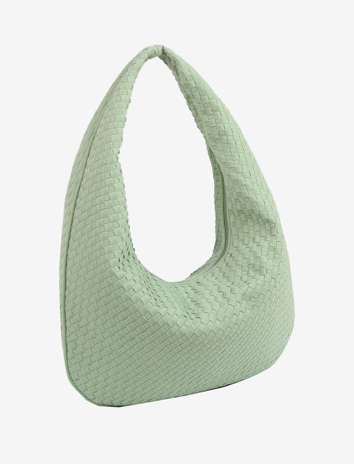 HVISK HAZE BRAIDED NEOPRENE Tote Bag 502 Aquatic Blue