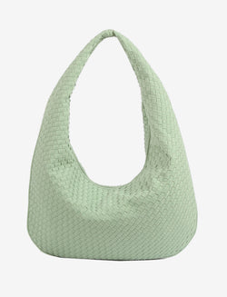 HVISK HAZE BRAIDED NEOPRENE Tote Bag 502 Aquatic Blue