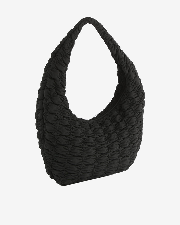 HVISK HAZE MATTE TWILL QUILT Tote Bag 009 Black