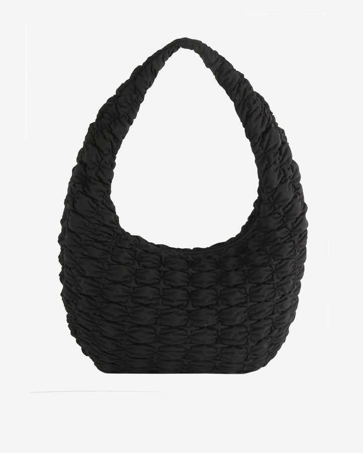 HVISK HAZE MATTE TWILL QUILT Tote Bag 009 Black