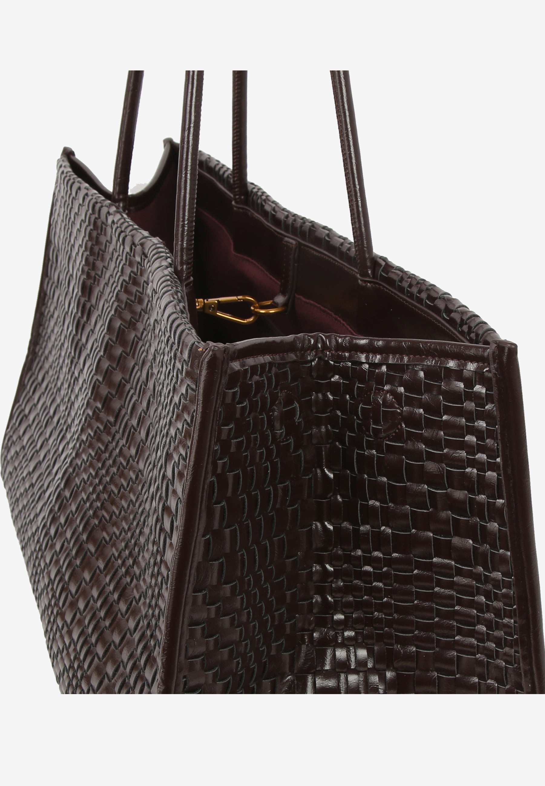 HVISK Hannah Raw Braided Shoulder Bag 507 Umber Brown