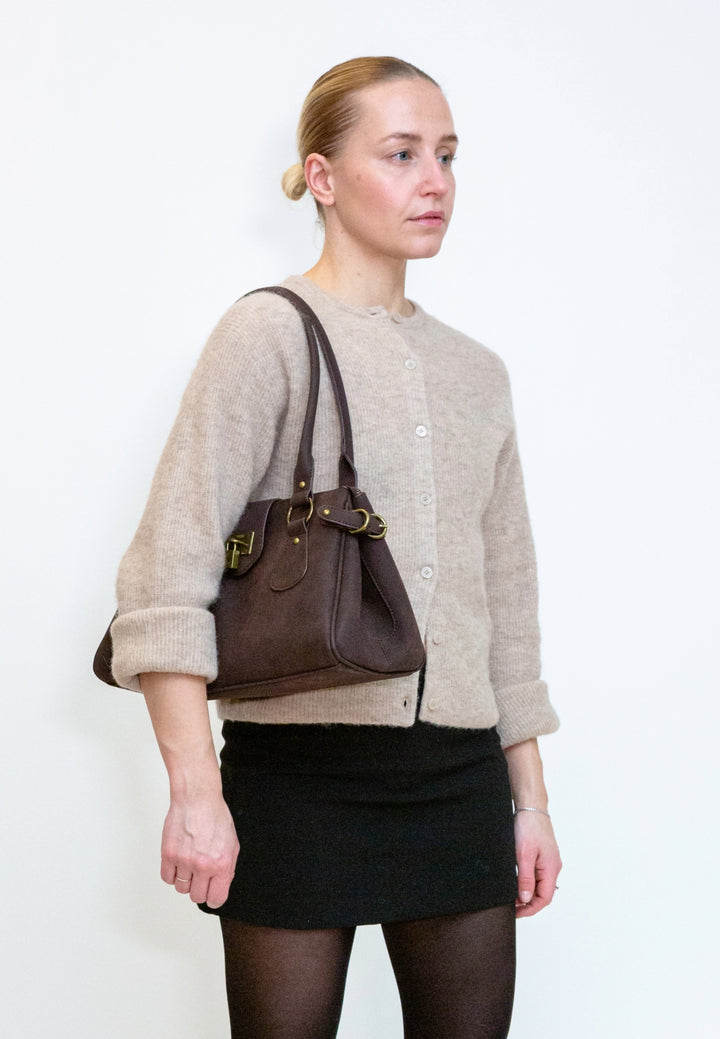 HVISK Isabella Brush Shoulder Bag 507 Umber Brown