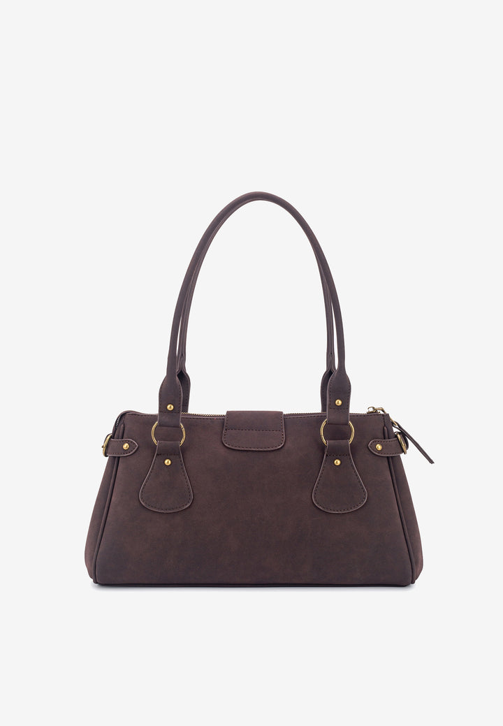 HVISK Isabella Brush Shoulder Bag 507 Umber Brown