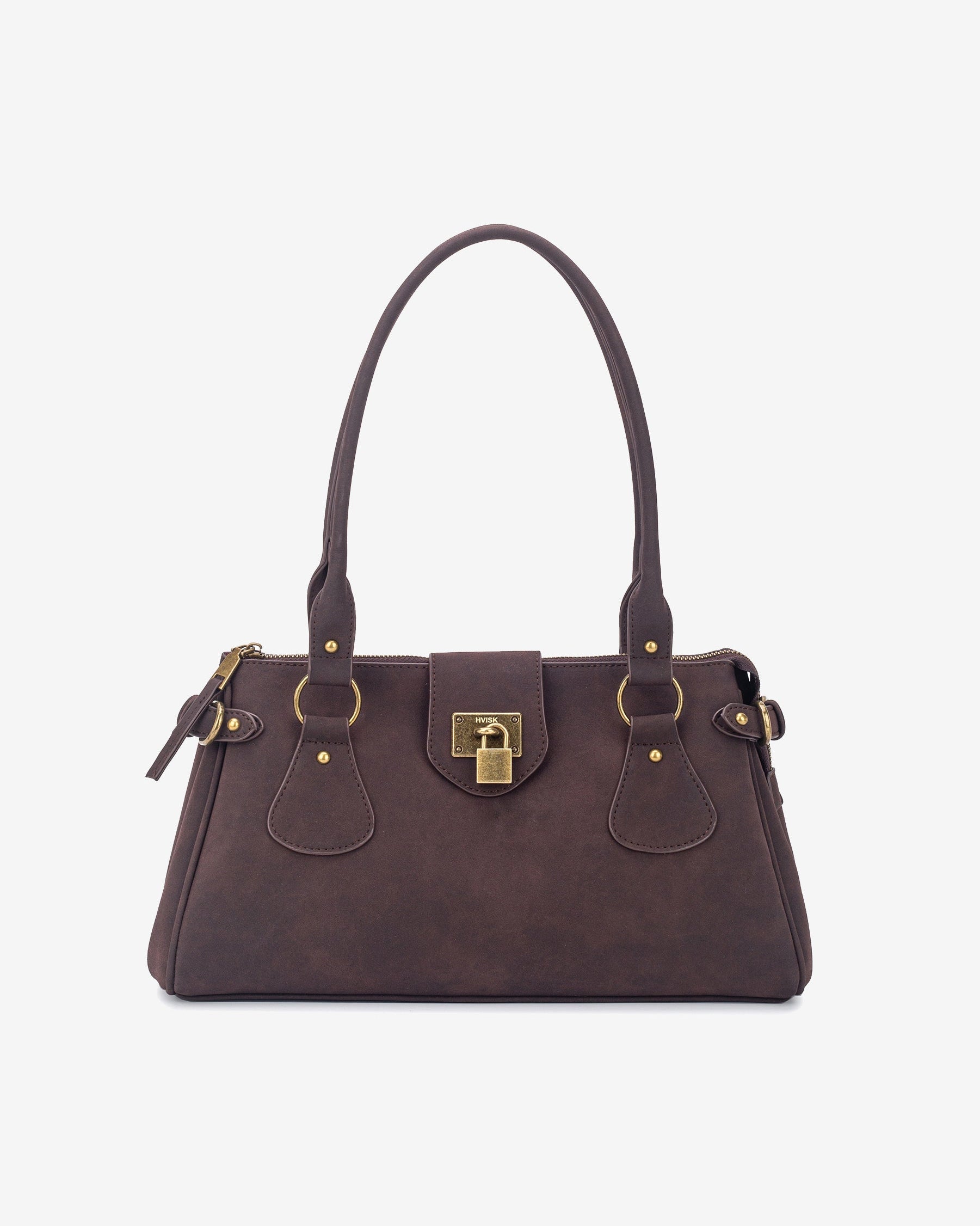 HVISK Isabella Brush Shoulder Bag 507 Umber Brown