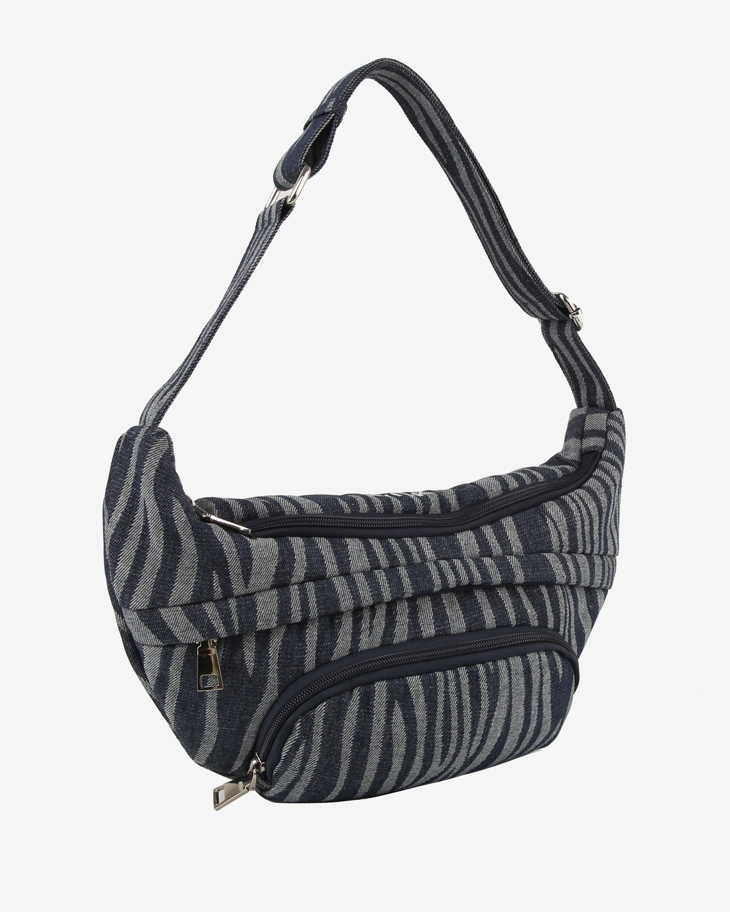 HVISK JADE DENIM Bum Bag 470 Navy Zebra