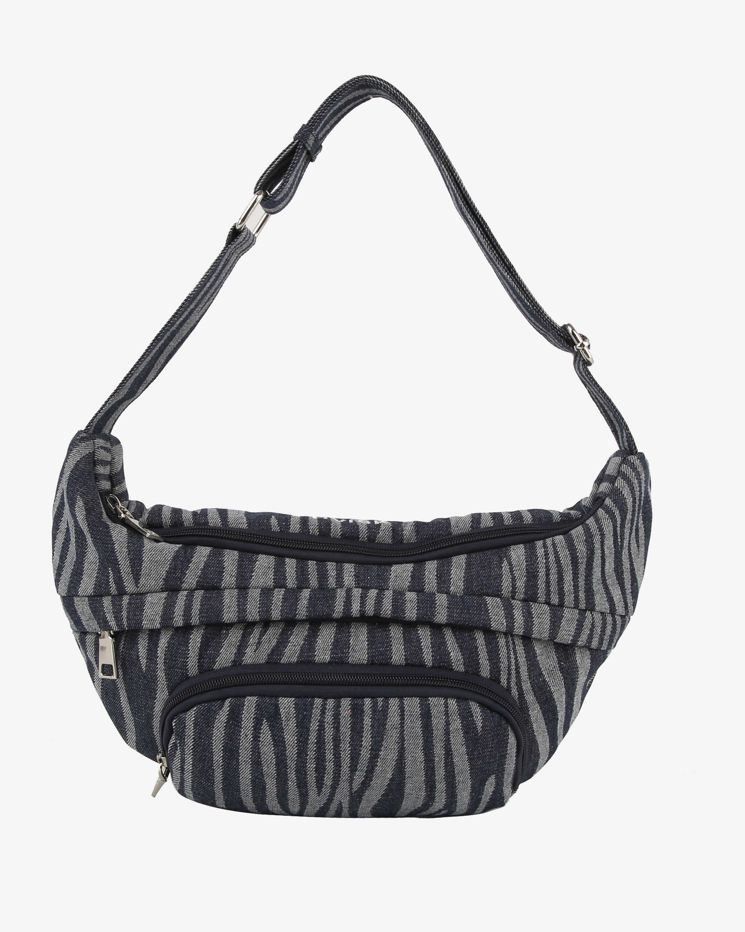 HVISK JADE DENIM Bum Bag 470 Navy Zebra