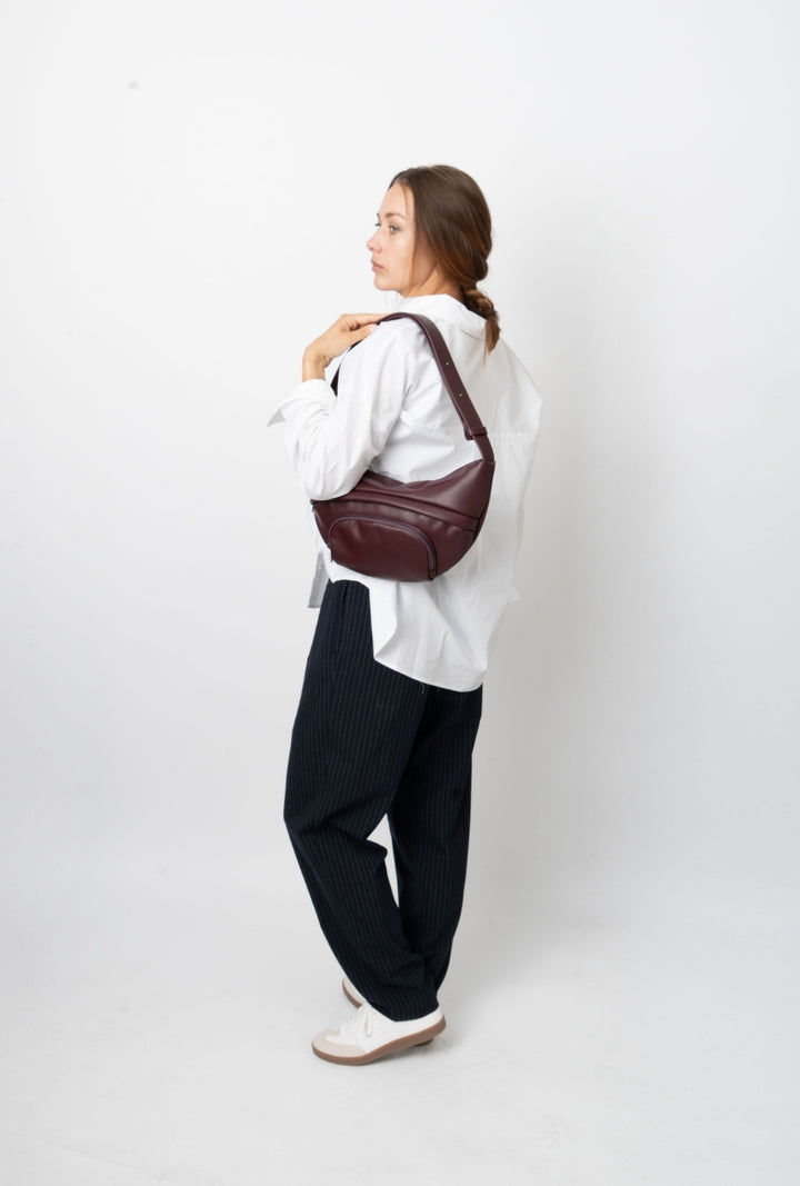 HVISK JADE SOFT STRUCTURE Bum Bag 475 Midnight Plum
