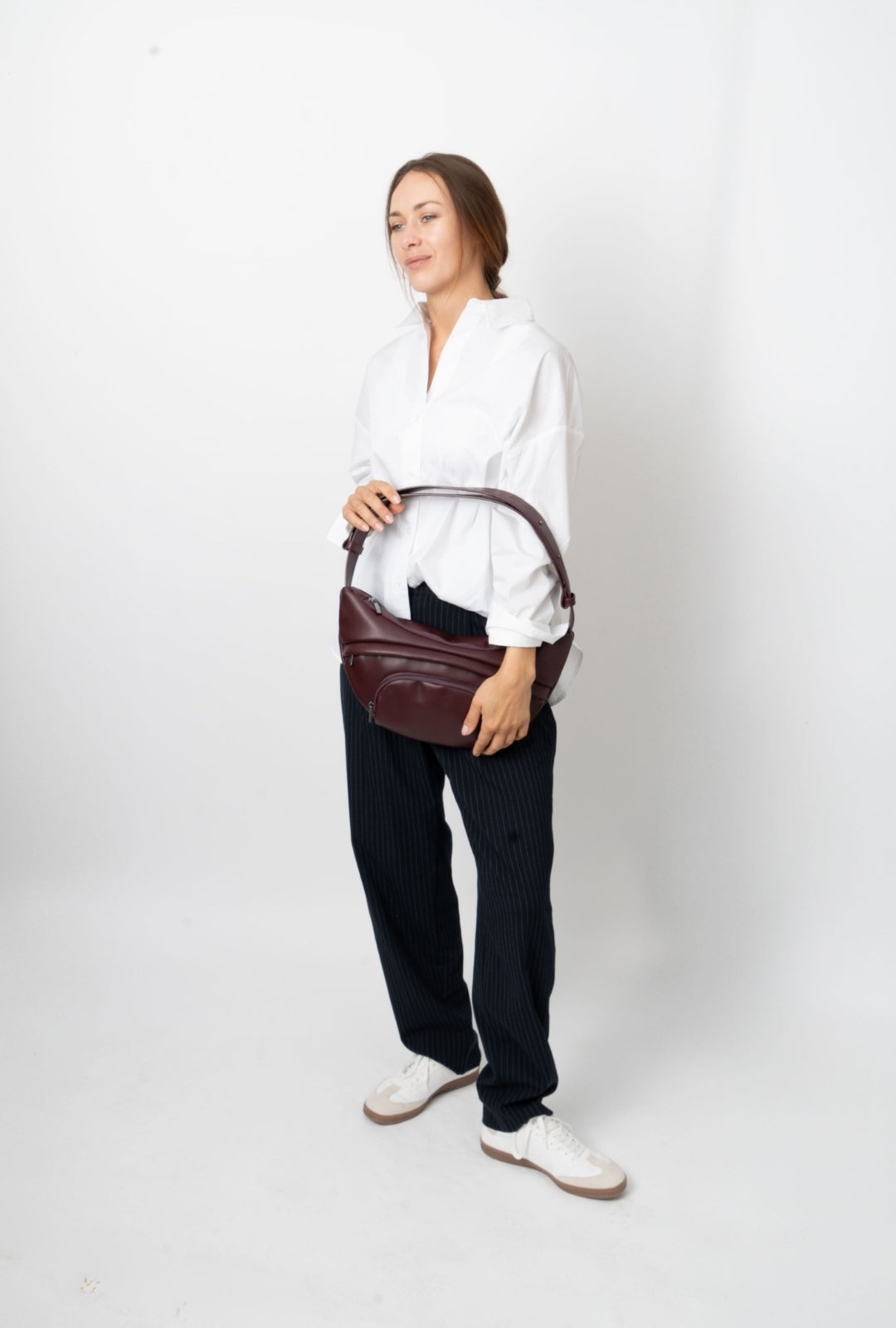 HVISK JADE SOFT STRUCTURE Bum Bag 475 Midnight Plum