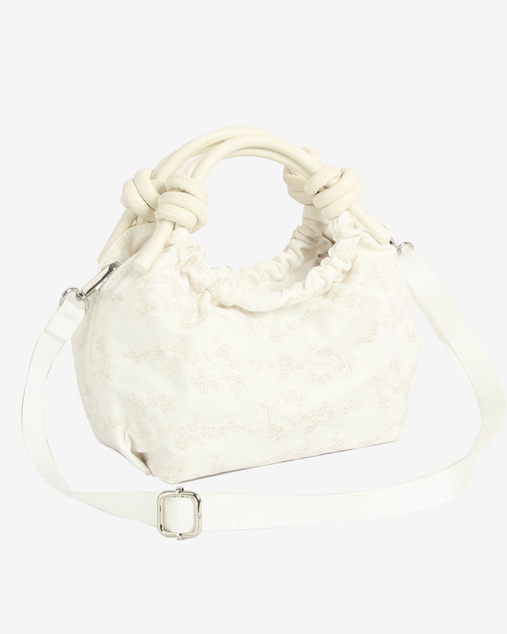 HVISK JOLLY CANVAS EMBRIODERY Crossbody 491 Pearl