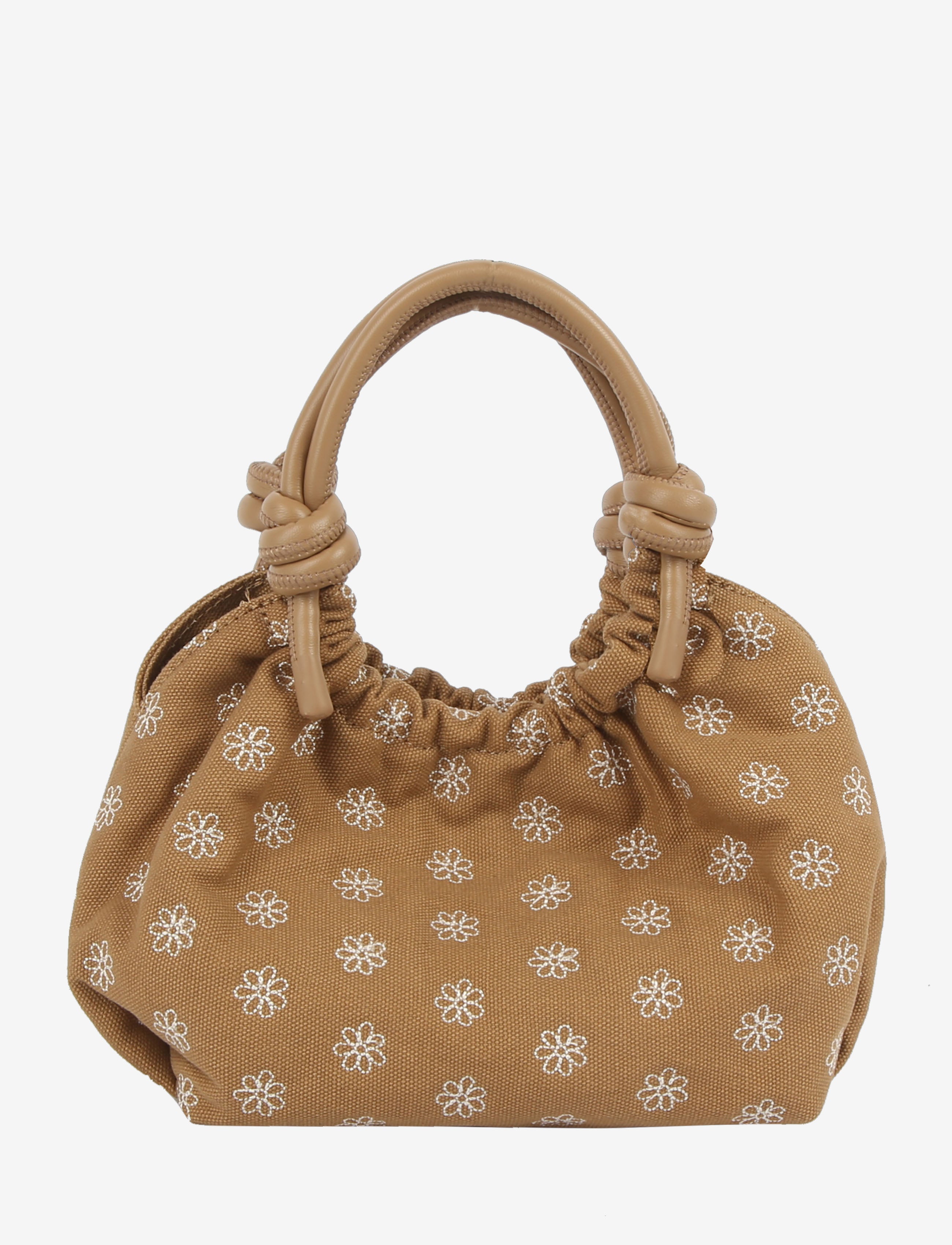 HVISK JOLLY CANVAS EMBRIODERY Crossbody 505 Ash Brown