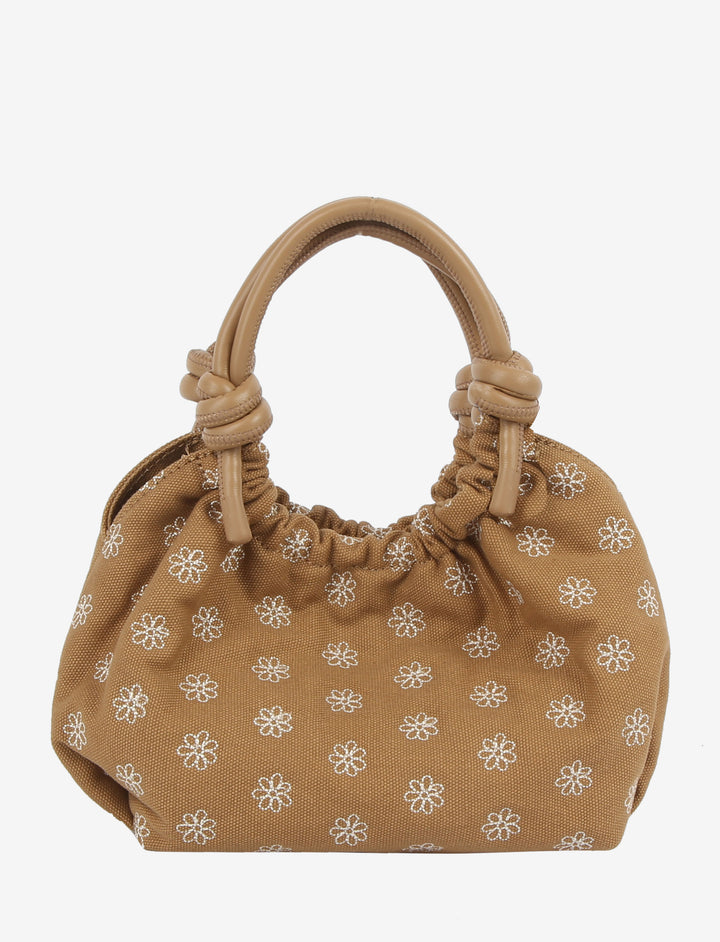 HVISK JOLLY CANVAS EMBRIODERY Crossbody 505 Ash Brown