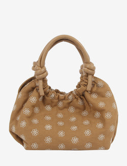 HVISK JOLLY CANVAS EMBRIODERY Crossbody 505 Ash Brown