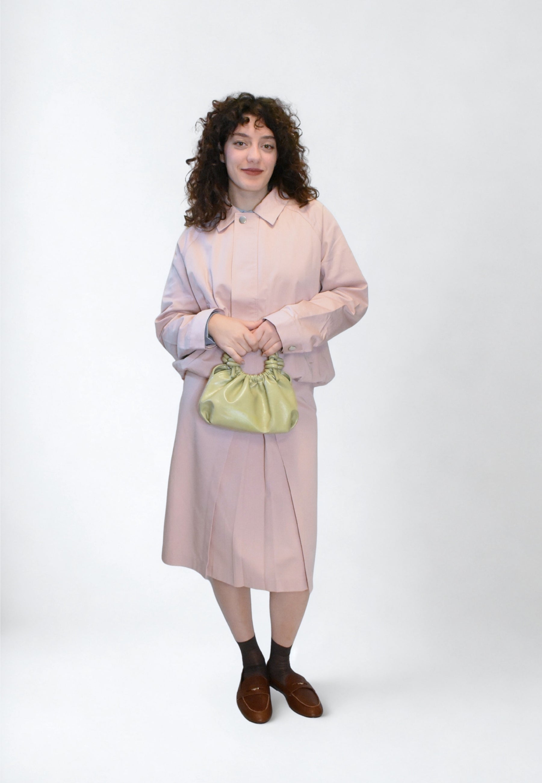 HVISK JOLLY GLOSSY STRUCTURE Crossbody 492 Matcha Green