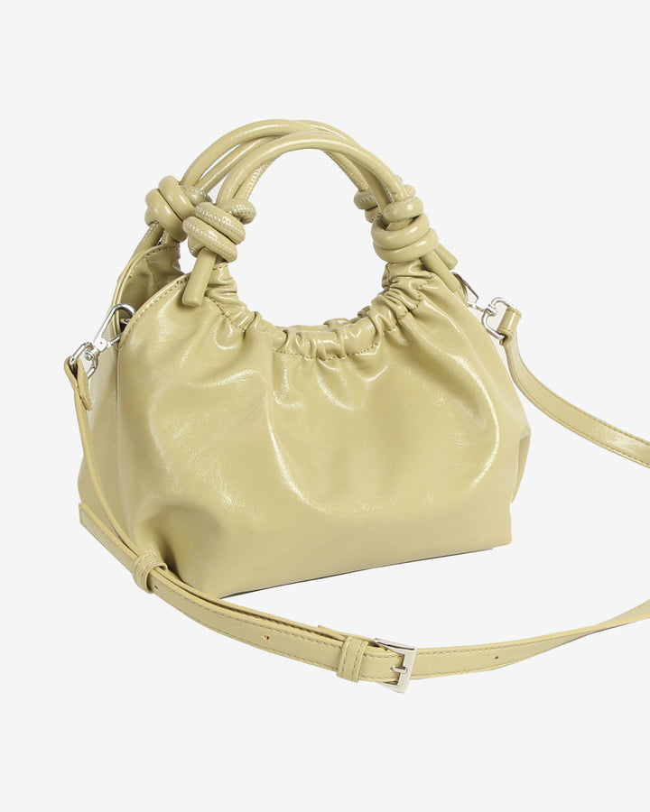 HVISK JOLLY GLOSSY STRUCTURE Crossbody 492 Matcha Green