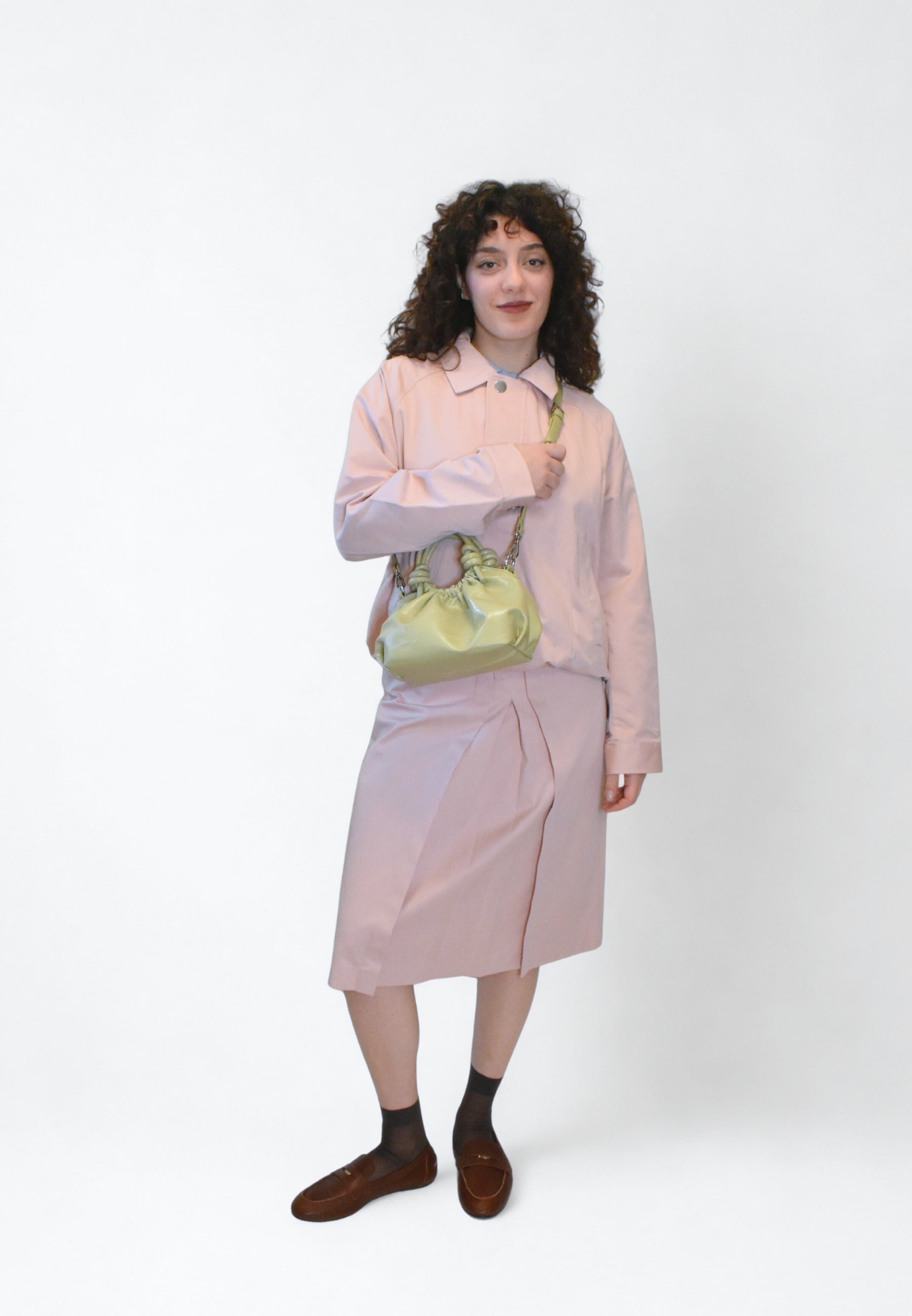 HVISK JOLLY GLOSSY STRUCTURE Crossbody 492 Matcha Green