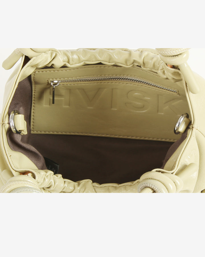 HVISK JOLLY GLOSSY STRUCTURE Crossbody 492 Matcha Green