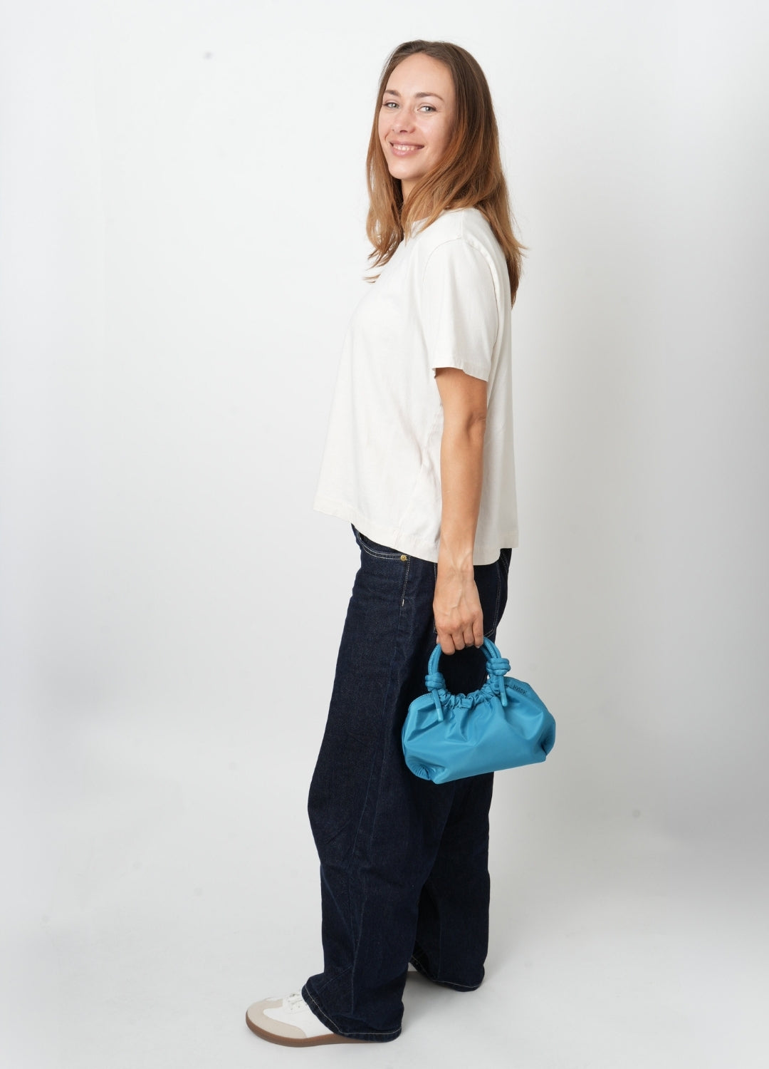 HVISK JOLLY MATTE TWILL Crossbody 476 Teal Blue