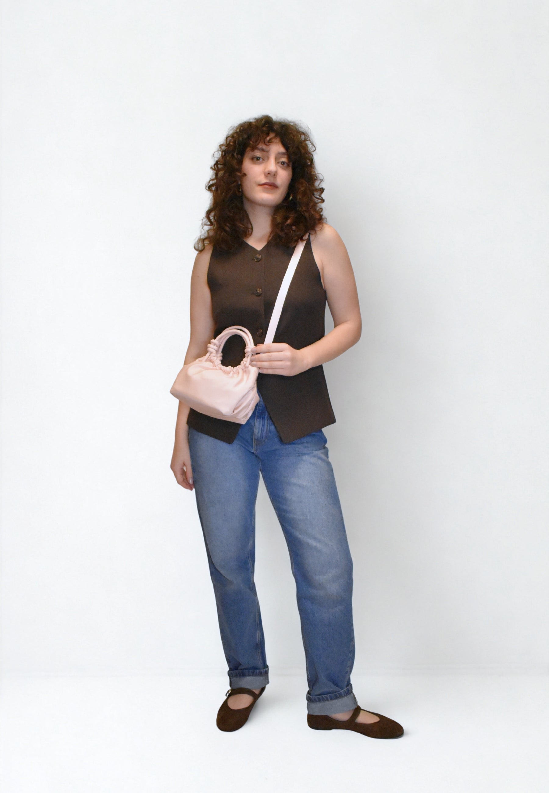 HVISK JOLLY MATTE TWILL Crossbody 493 Rosie Nude