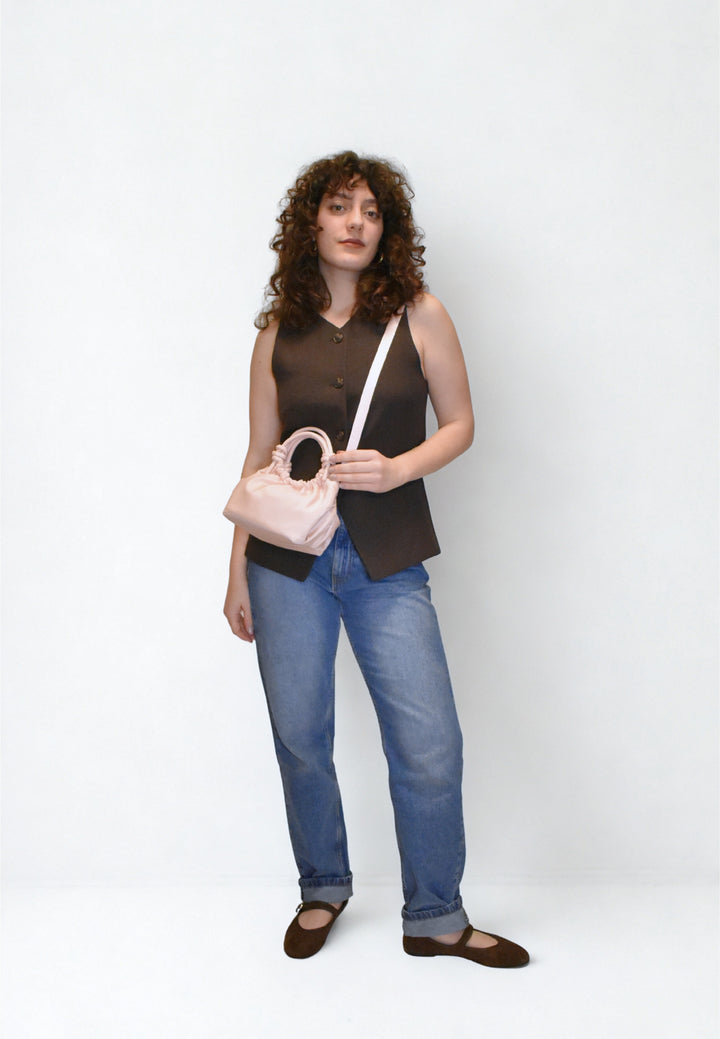 HVISK JOLLY MATTE TWILL Crossbody 493 Rosie Nude