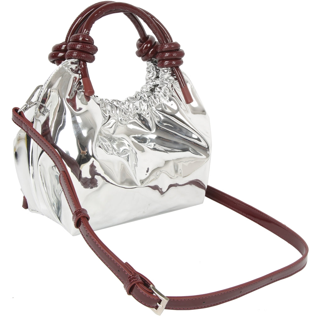 HVISK JOLLY MIRROR GLOSS STRUCTURE Makeup Bag 511 Silver Maroon
