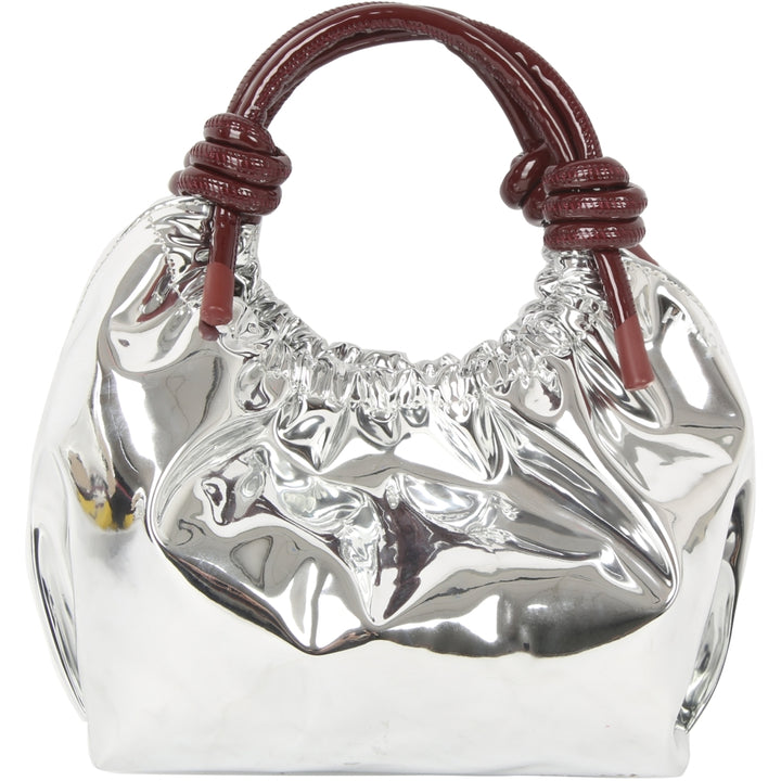 HVISK JOLLY MIRROR GLOSS STRUCTURE Makeup Bag 511 Silver Maroon