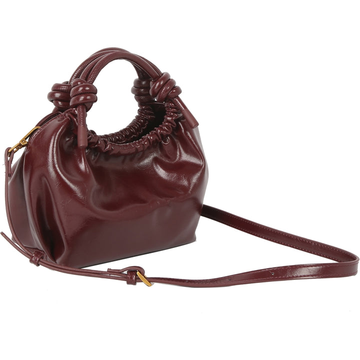 HVISK JOLLY RAW STRUCTURE Crossbody 508 Deep Burgundy
