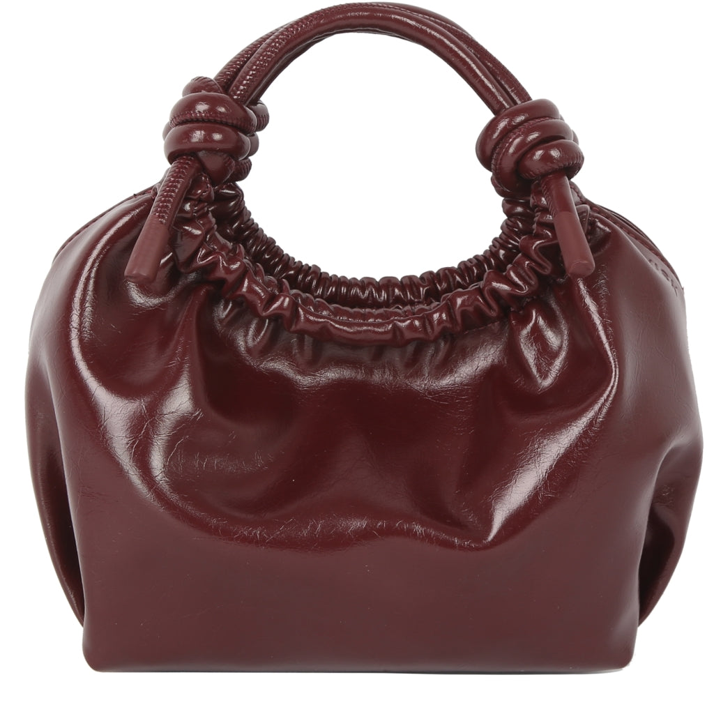 HVISK JOLLY RAW STRUCTURE Crossbody 508 Deep Burgundy