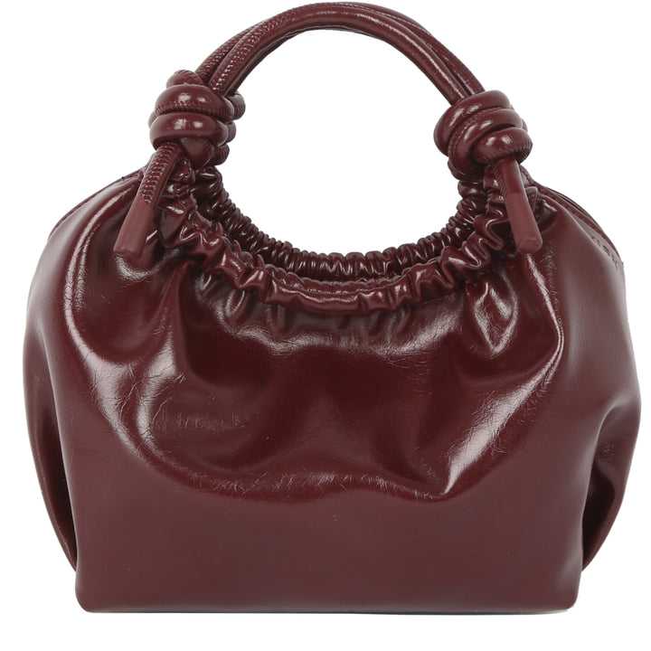 HVISK JOLLY RAW STRUCTURE Crossbody 508 Deep Burgundy