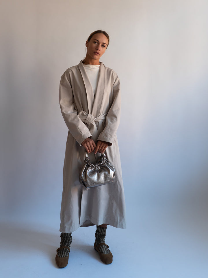 HVISK JOLLY SHINY STRUCTURE Crossbody 454 Metallic Grey