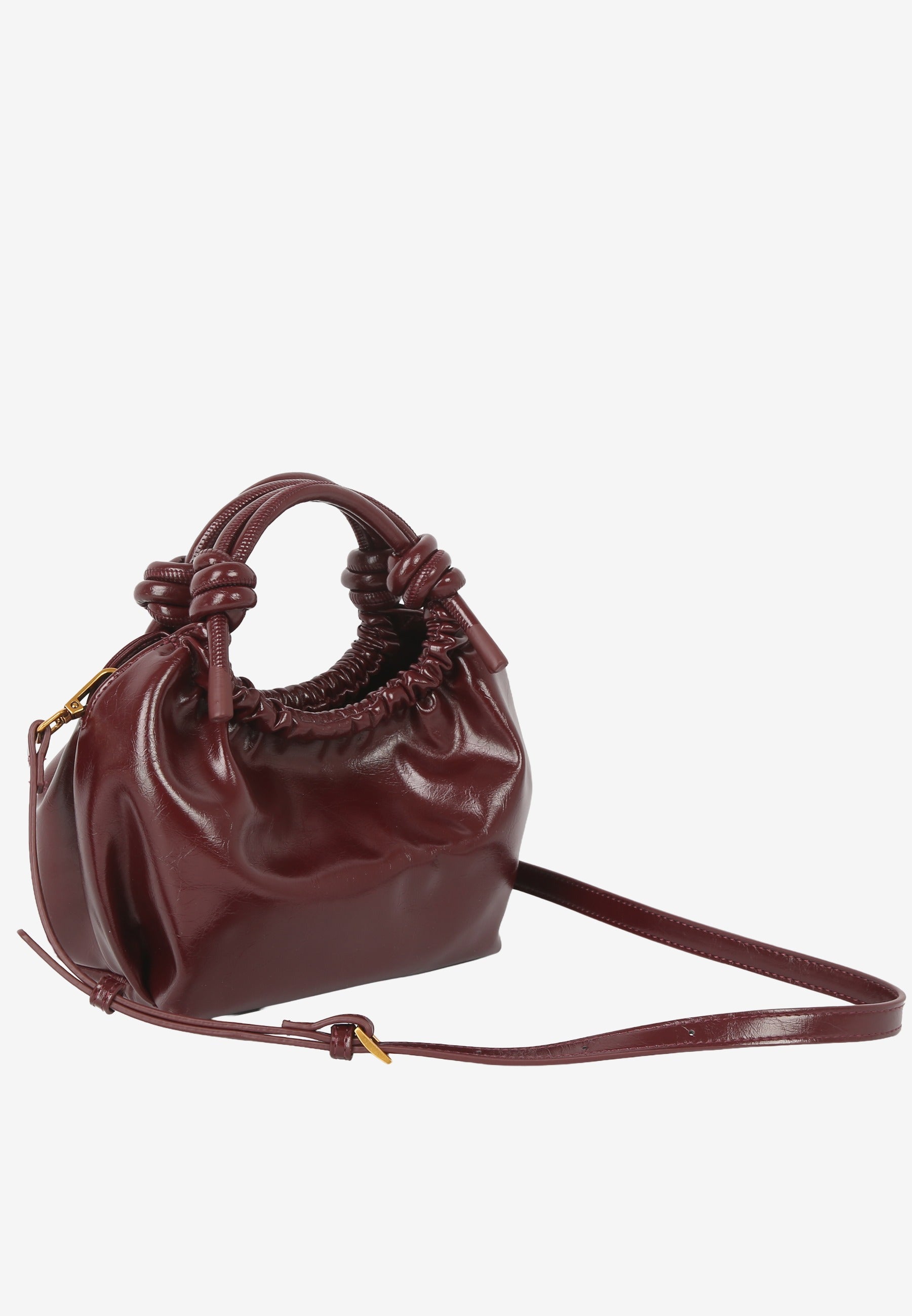 HVISK Jolly Raw Handle Bag 508 Deep Burgundy