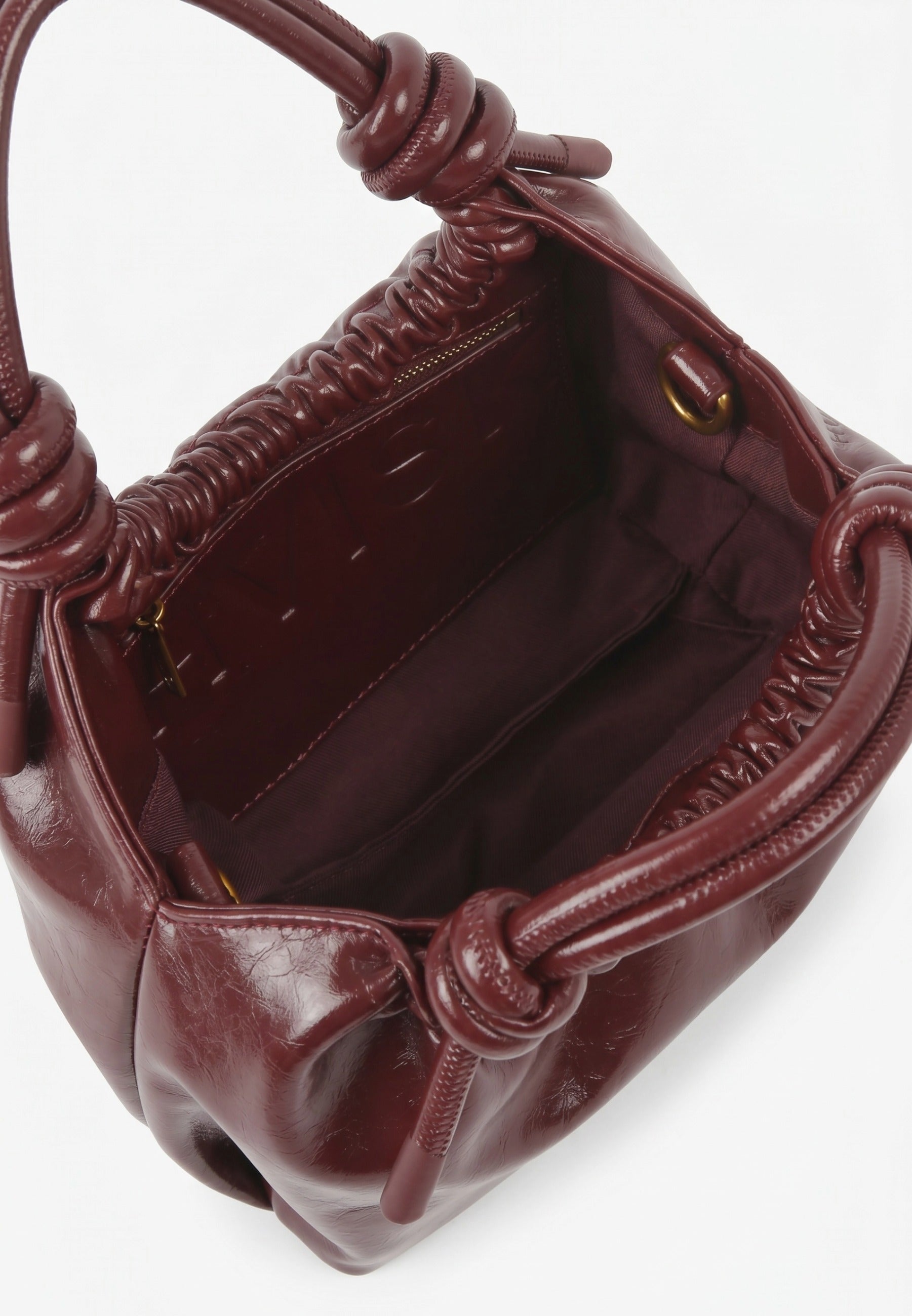 HVISK Jolly Raw Handle Bag 508 Deep Burgundy