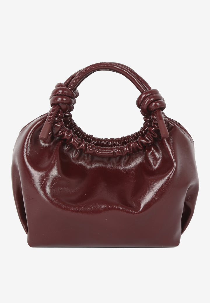 HVISK Jolly Raw Handle Bag 508 Deep Burgundy
