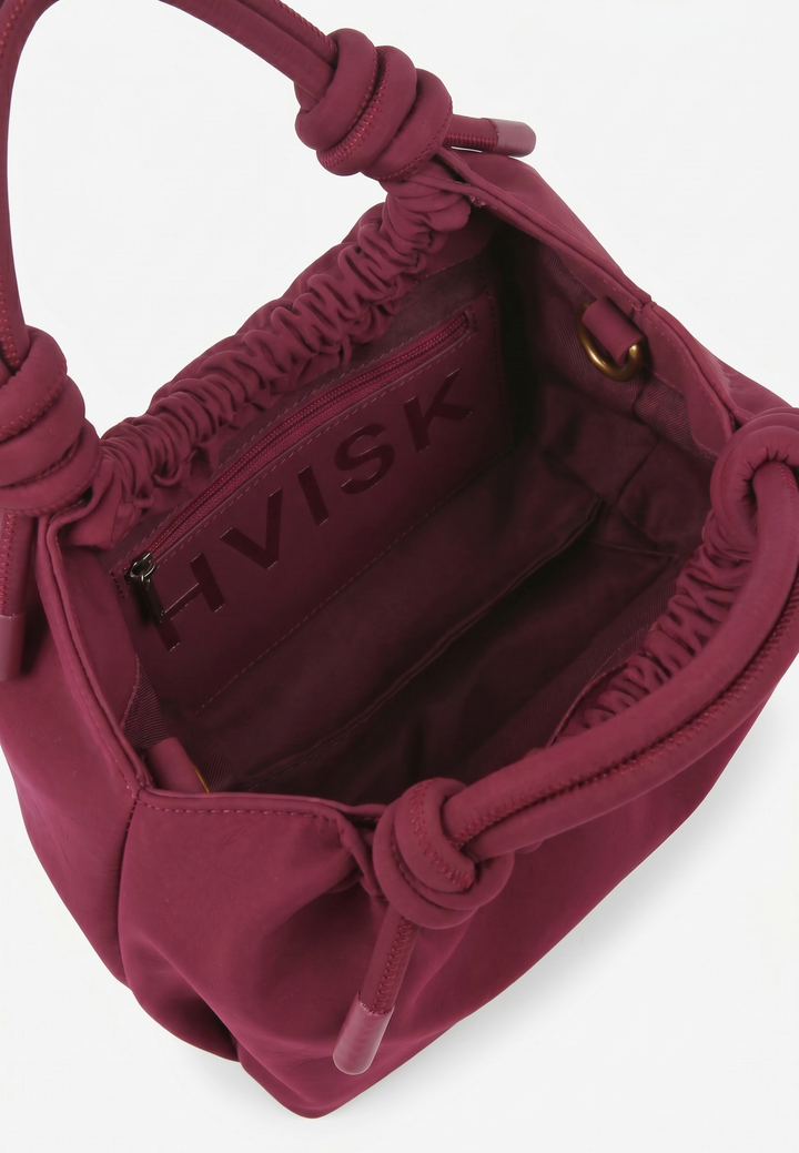 HVISK Jolly Twill Handbag 508 Deep Burgundy