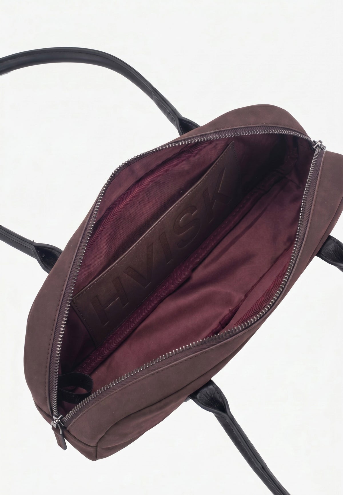HVISK Juniper Brush Shoulder Bag 514 Umber Brown / Black