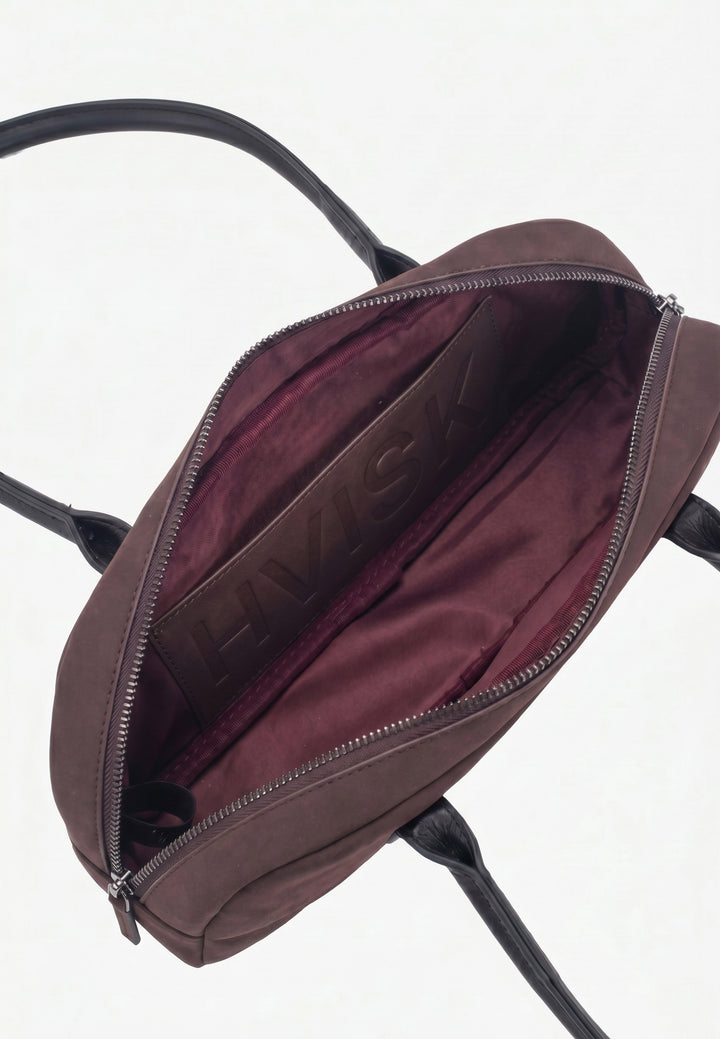 HVISK Juniper Brush Shoulder Bag 514 Umber Brown / Black