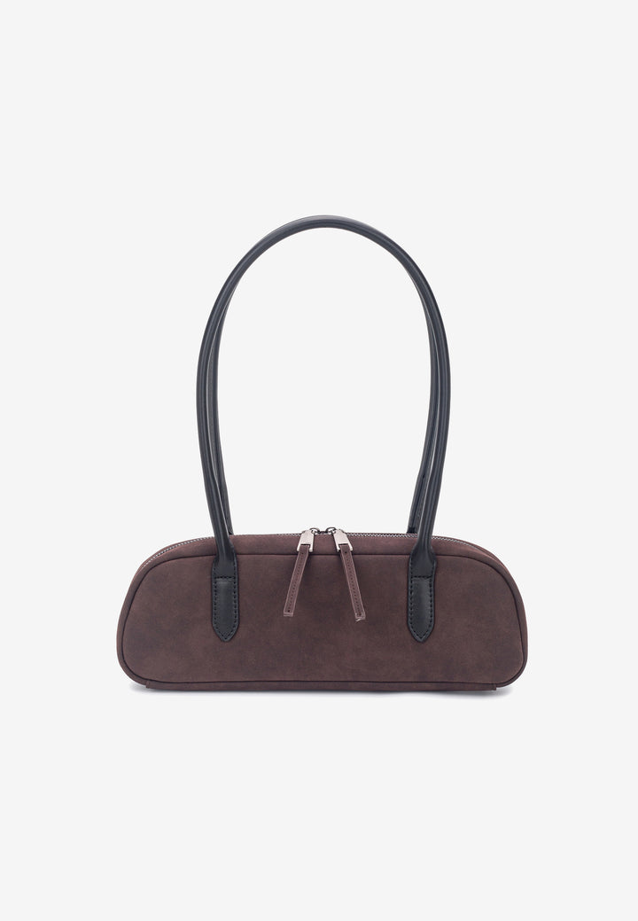 HVISK Juniper Brush Shoulder Bag 514 Umber Brown / Black