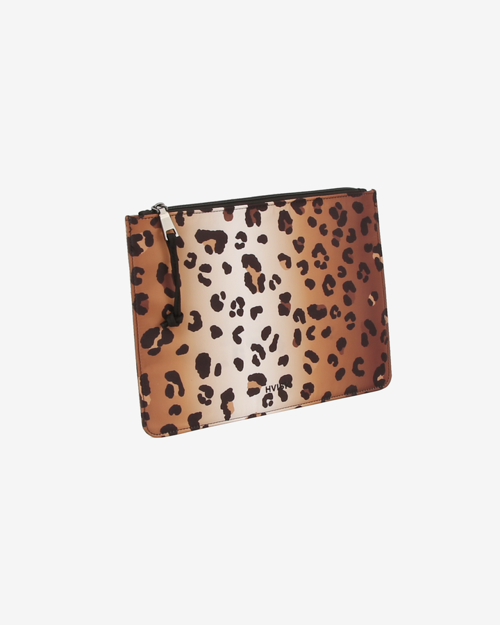 HVISK KIT LARGE TWILL PRINT Makeup Bag 463 Leopard