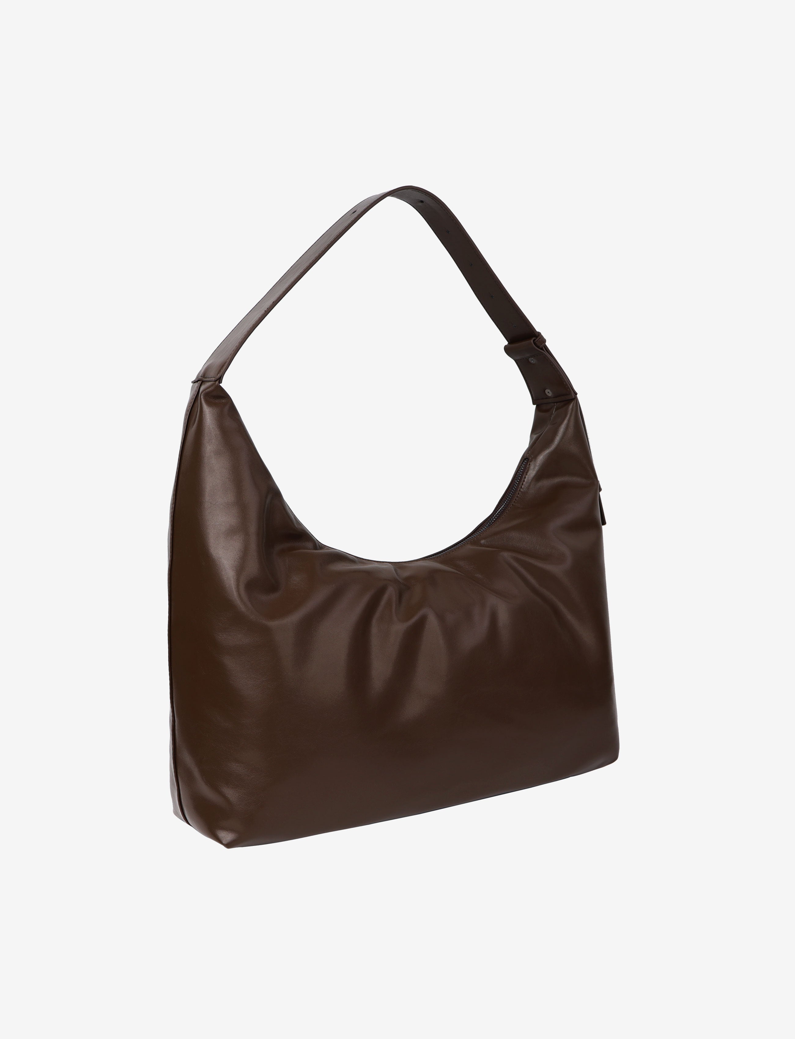 HVISK LANE GLOSSY STRUCTURE Tote Bag 496 Cocoa