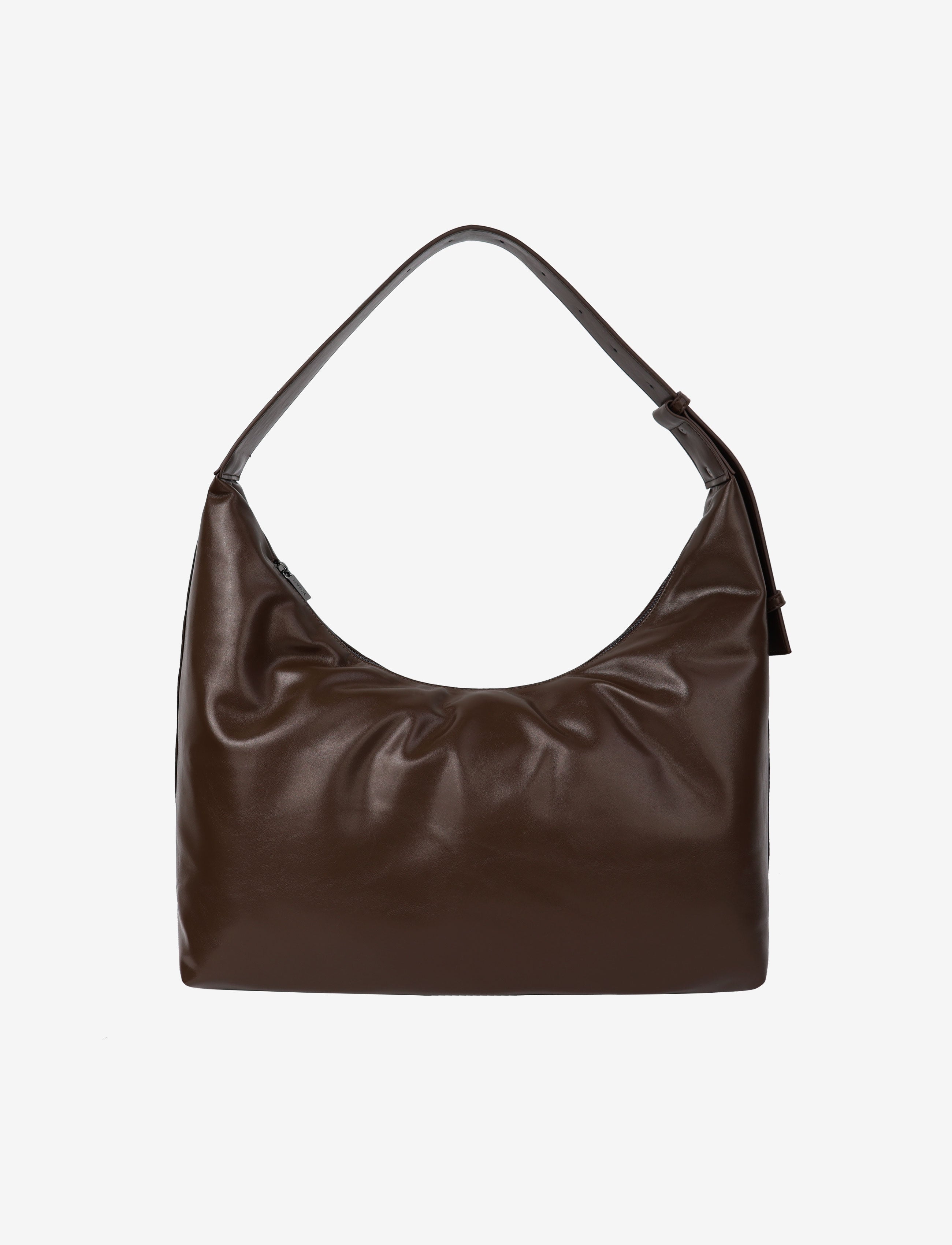 HVISK LANE GLOSSY STRUCTURE Tote Bag 496 Cocoa