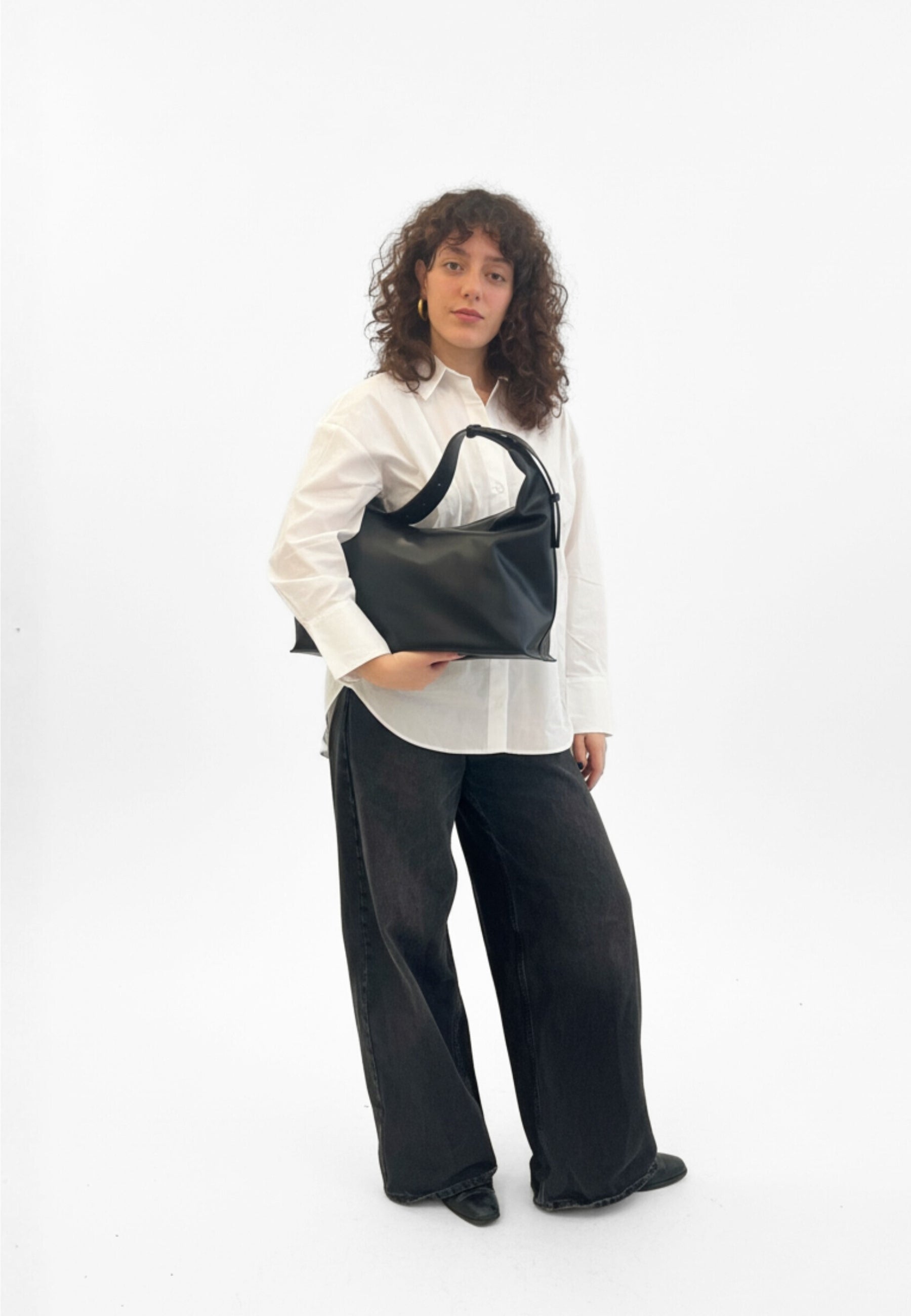 HVISK LANE SOFT STRUCTURE Tote Bag 009 Black