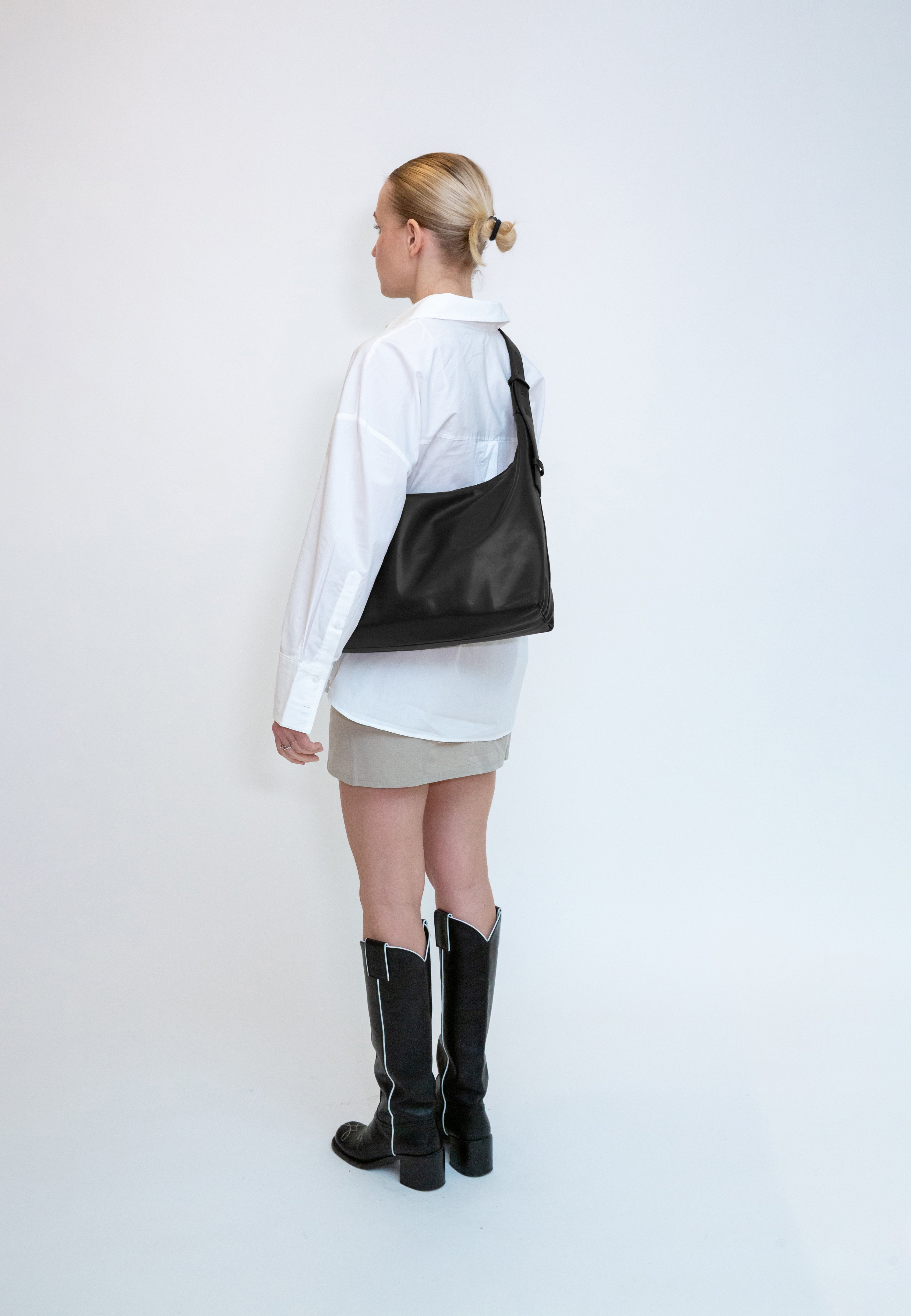 HVISK LANE SOFT STRUCTURE Tote Bag 009 Black