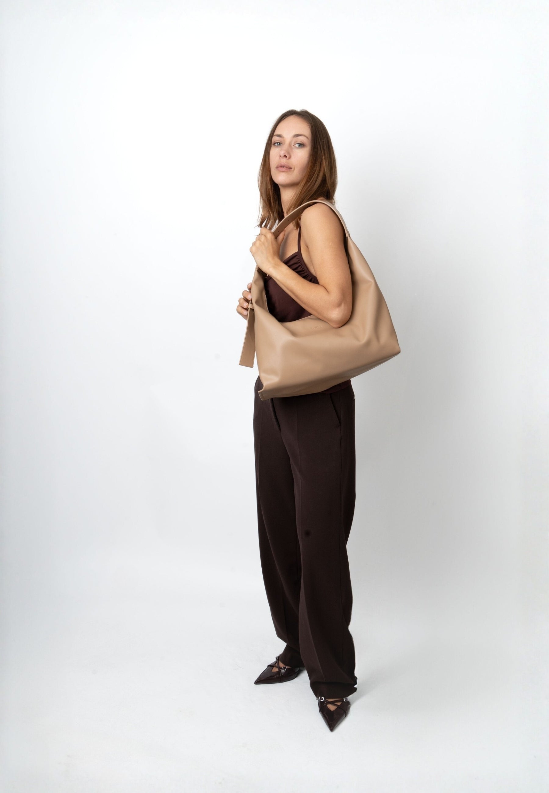 HVISK LANE SOFT STRUCTURE Tote Bag 484 Sand Dune