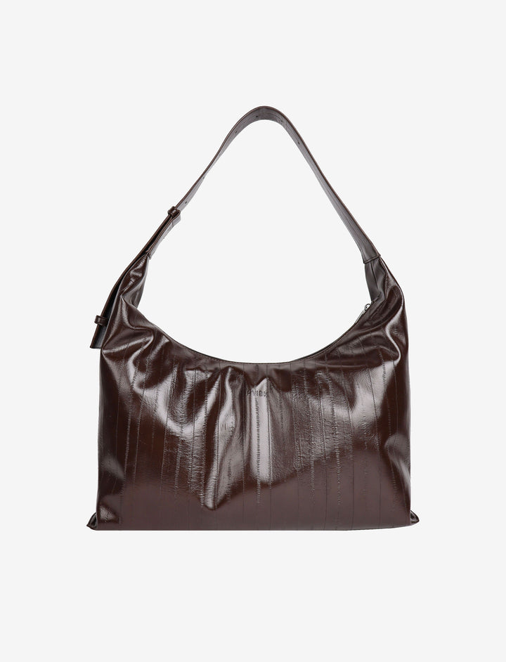 HVISK LANE STROKE STRUCTURE Tote Bag 485 Espresso