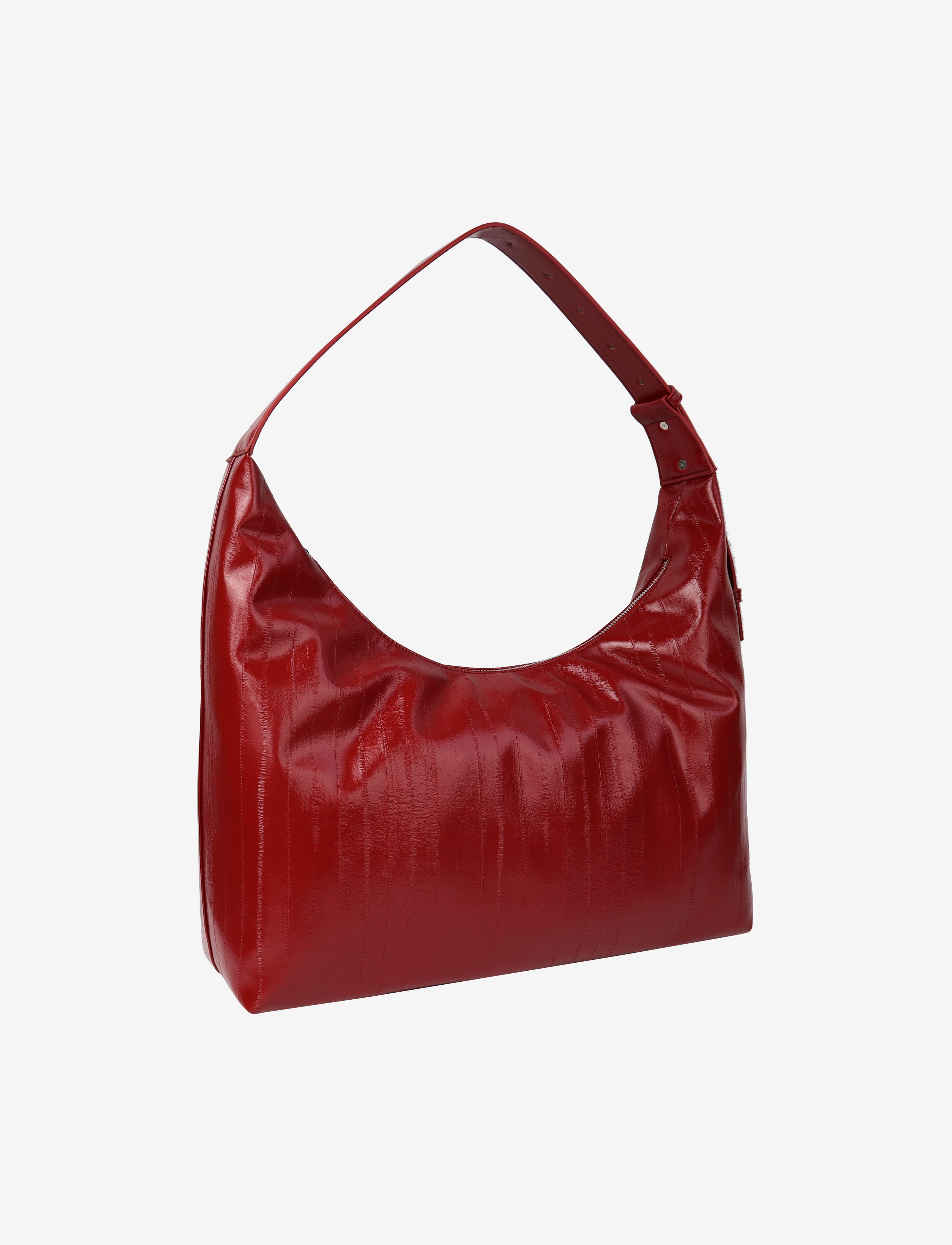 HVISK LANE STROKE STRUCTURE Tote Bag 494 Scarlet Red