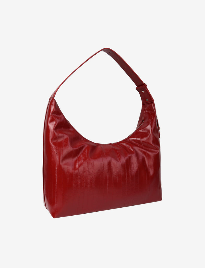 HVISK LANE STROKE STRUCTURE Tote Bag 494 Scarlet Red