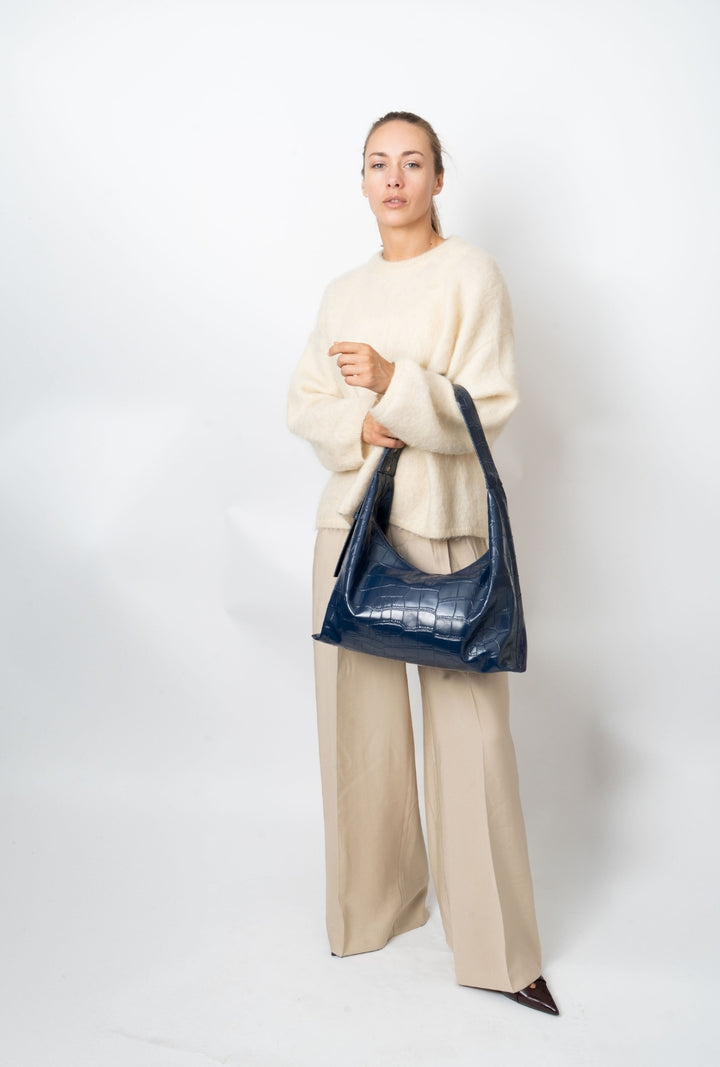 HVISK LANE TRACE Tote Bag 480 Eclipse Blue