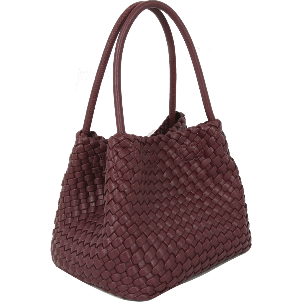 HVISK LILY BRAIDED STRUCTURE Crossbody 508 Deep Burgundy