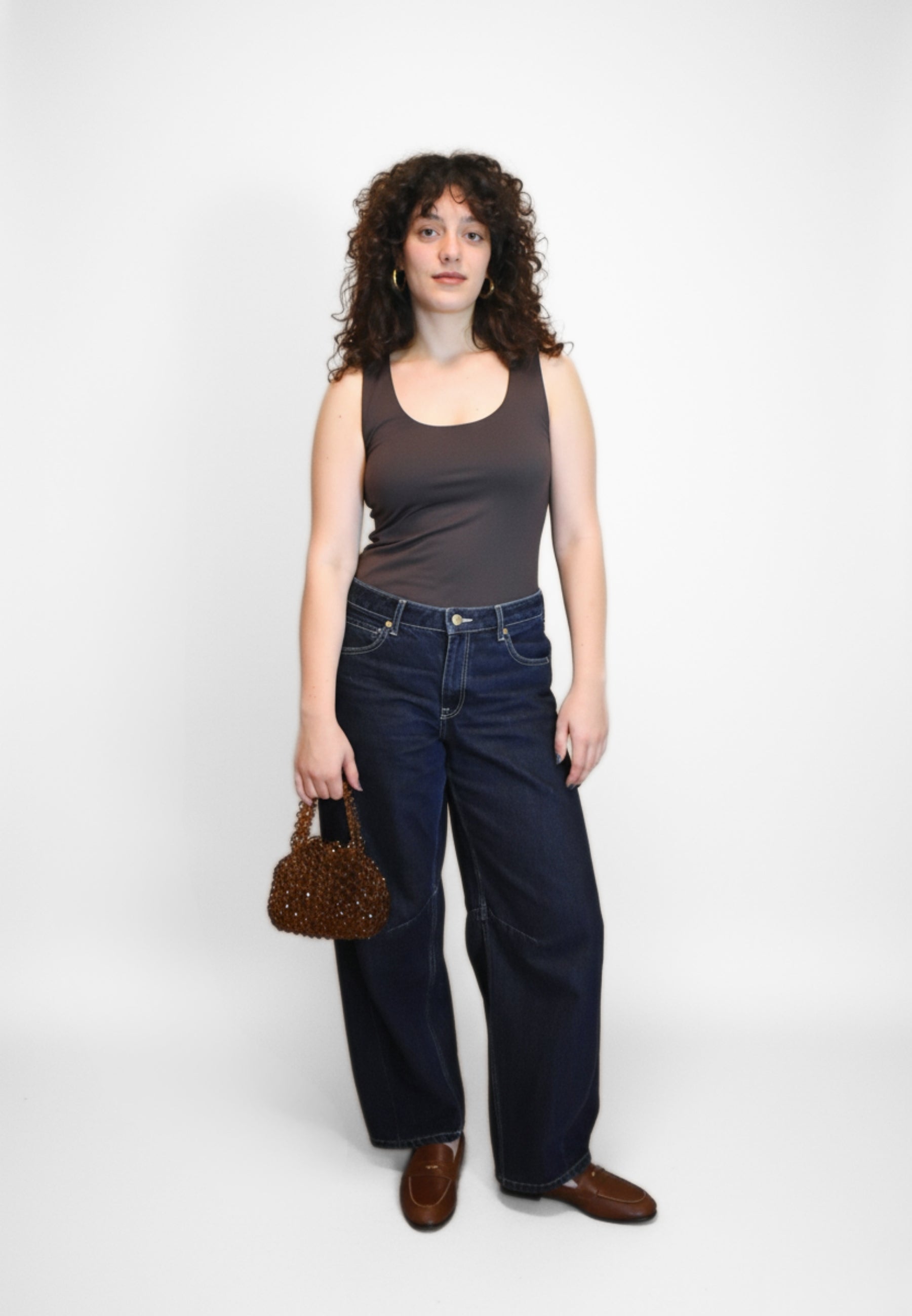 HVISK LIONA BEADS Shopper 495 Mocha